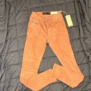 NWT Miss Me Coral Skinny Jeans